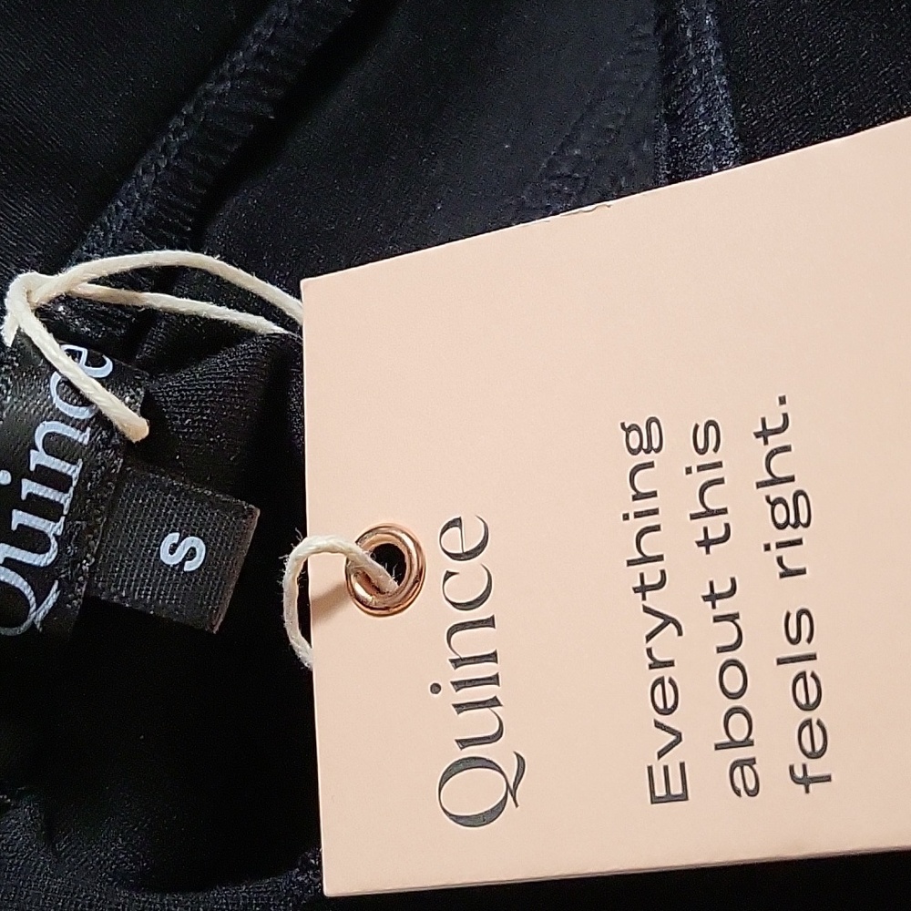 Quince Open Pocket Black Ultra Stretch Pants Numerous Sizes - Picture 10 of 10